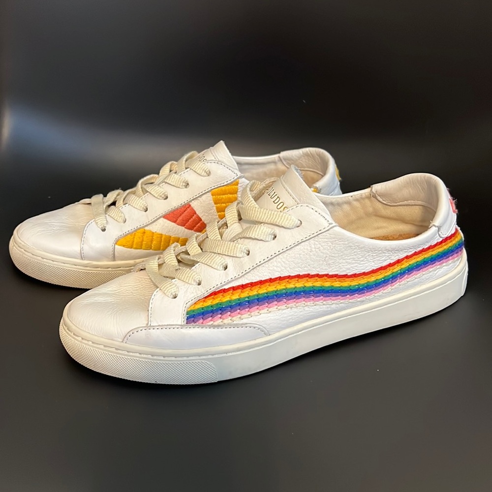 Soludus x Lockhart Embroidery “Rainbow Wave” Sneakers